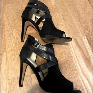 Vince Camino Black Suede Heels